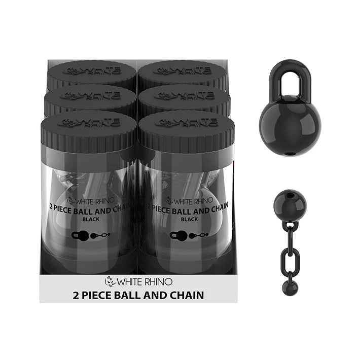 White Rhino - Terp Slurper - 6ct - 2-Piece Ball & Chain - Assorted Colors