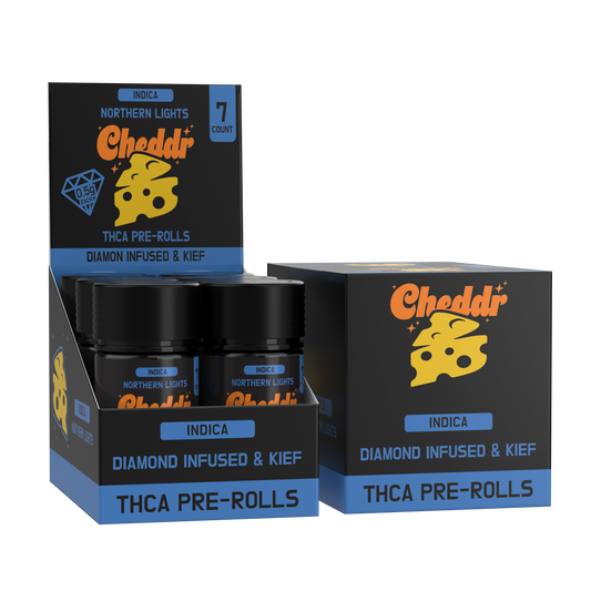 Cheddr .5g Diamond Infused & Kief Pre-Rolls | 7pk - 6ct