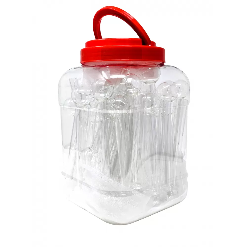 Oil Burner - 6" Clear - 60ct