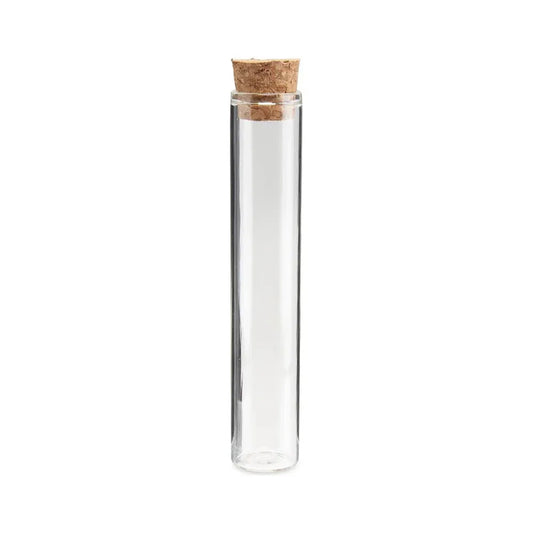 Loud Lock Clear Glass Tubes - 100ct - Assorted Tops