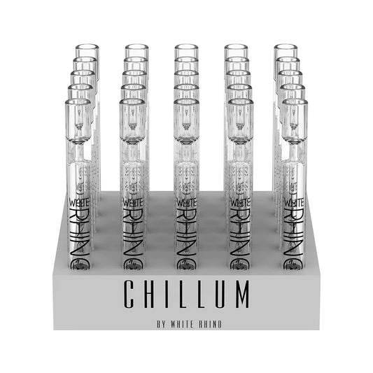 White Rhino - Chillum - 25ct - Silicone Cap