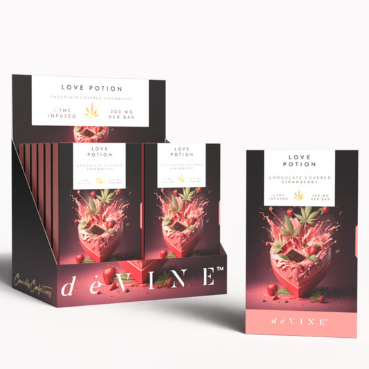 Cannabis Confection- Love Potion 15 serving bar - 300mg