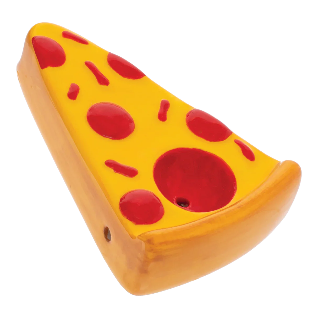 Wacky Bowlz - Ceramic Pipe - Fun Designs and Unique Shapes - 3.5" - Pizza Slice
