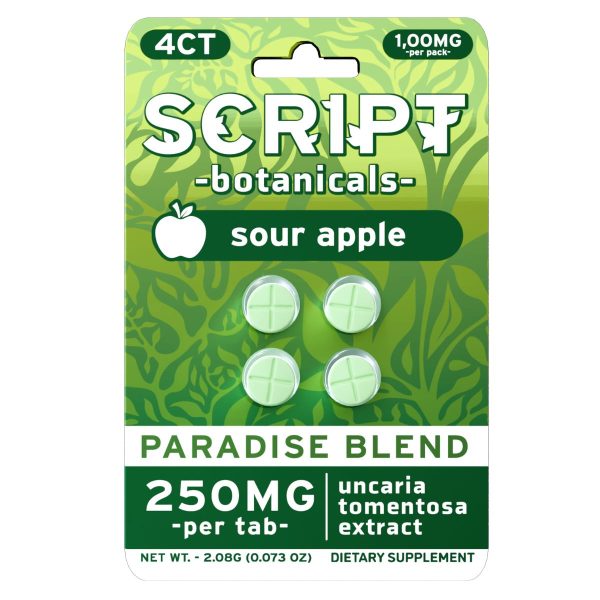 Script - 250mg Botanical Tablets - 4pk - 6ct