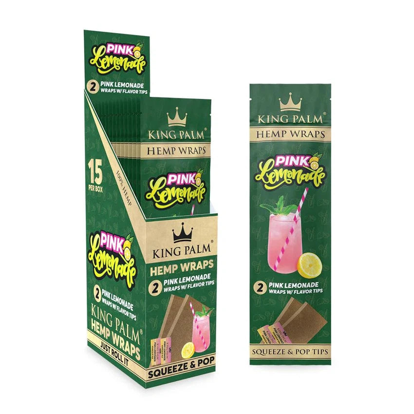 King Palm Hemp Wraps - 2pk - 15ct