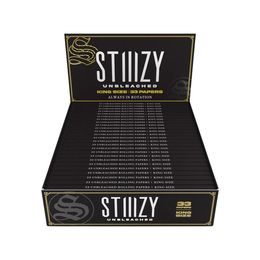 Stiiizy Papers - 1 1/4 - 50ct - Organic Hemp, Classic, Ultra Thin, Unbleached