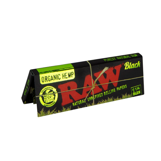 Raw - Papers - Organic Black - 1 1/4 - 24ct