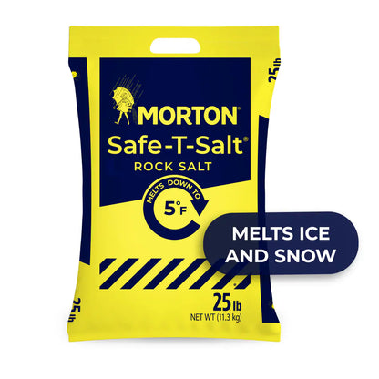 Morton - Safe-T-Salt - 25lb Bag Rock Salt