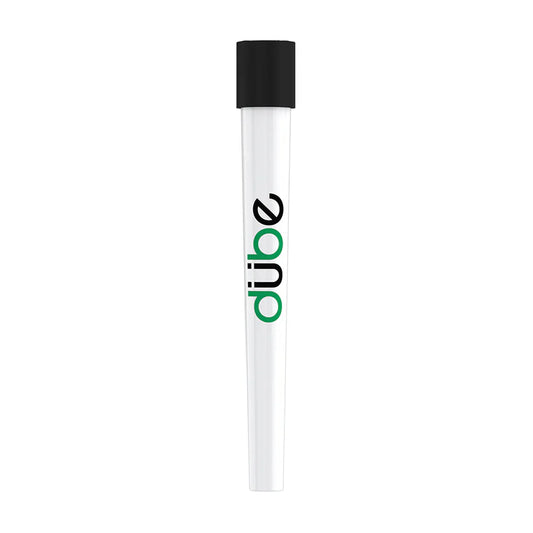 Dube - Chillum - White Ceramic Cone w/ Cap - 12ct