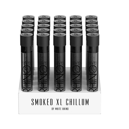 White Rhino - Chillum - 25ct - Silicone Cap Smoked