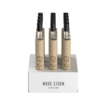 White Rhino - Straw - 12ct - Wood w/ Silicone Cap