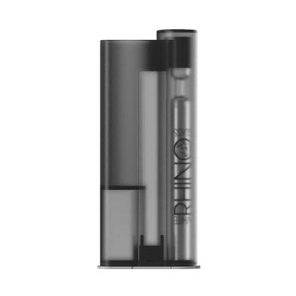White Rhino - Lighter Sidekick with Chillum & One Hitter - 12ct - B Series Transparent Black