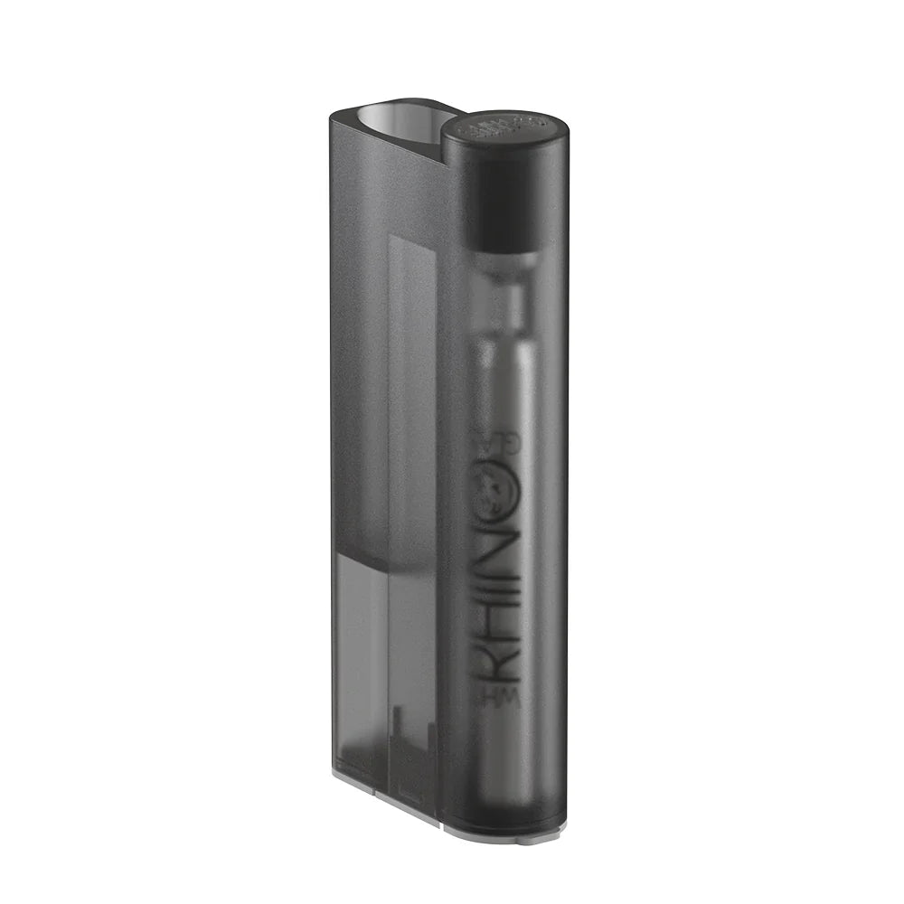 White Rhino - Lighter Sidekick with Chillum & One Hitter - 12ct - B Series Transparent Black