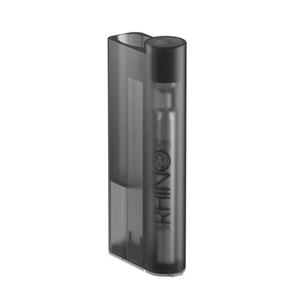 White Rhino - Lighter Sidekick with Chillum & One Hitter - 12ct - B Series Transparent Black