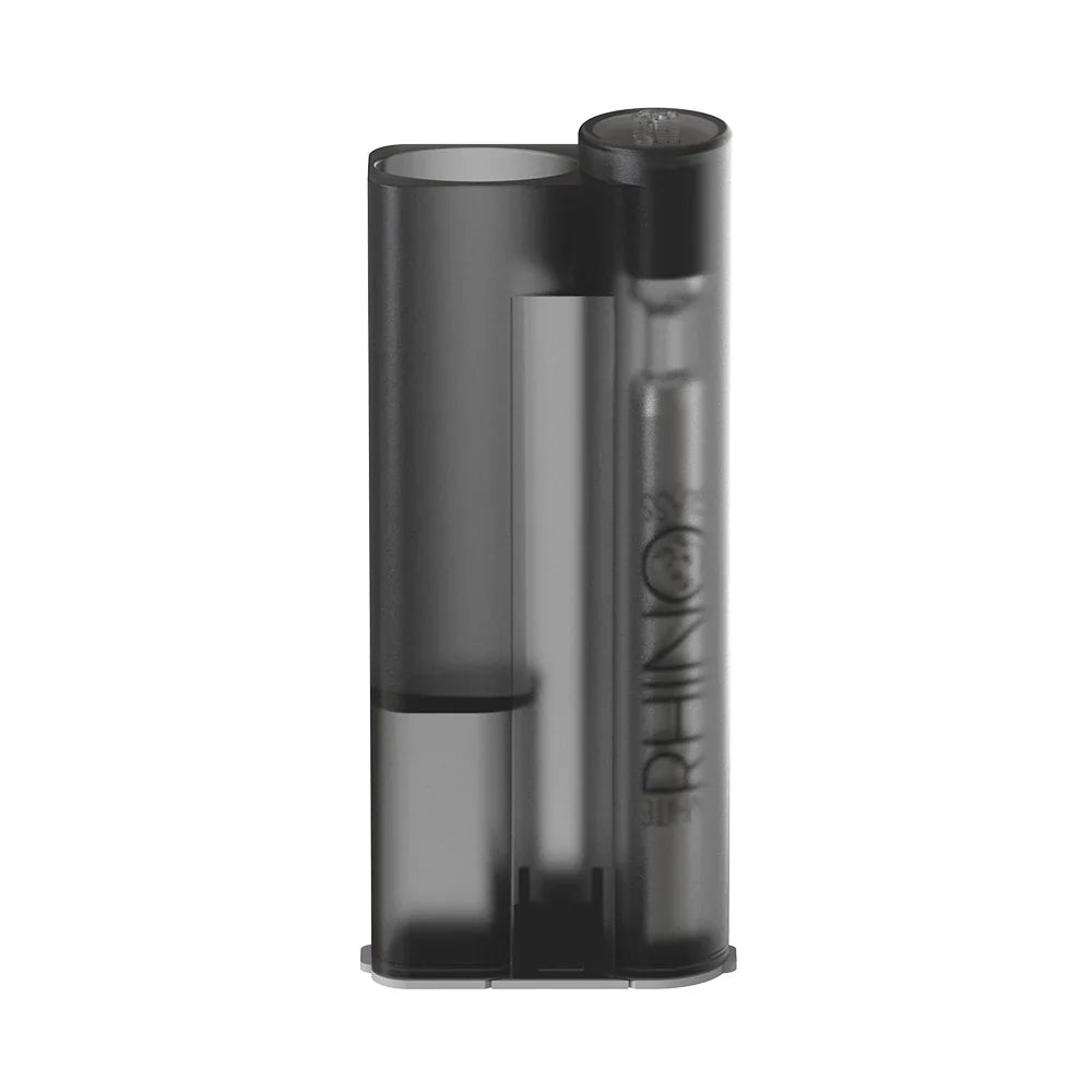 White Rhino - Lighter Sidekick with Chillum & One Hitter - 12ct - B Series Transparent Black