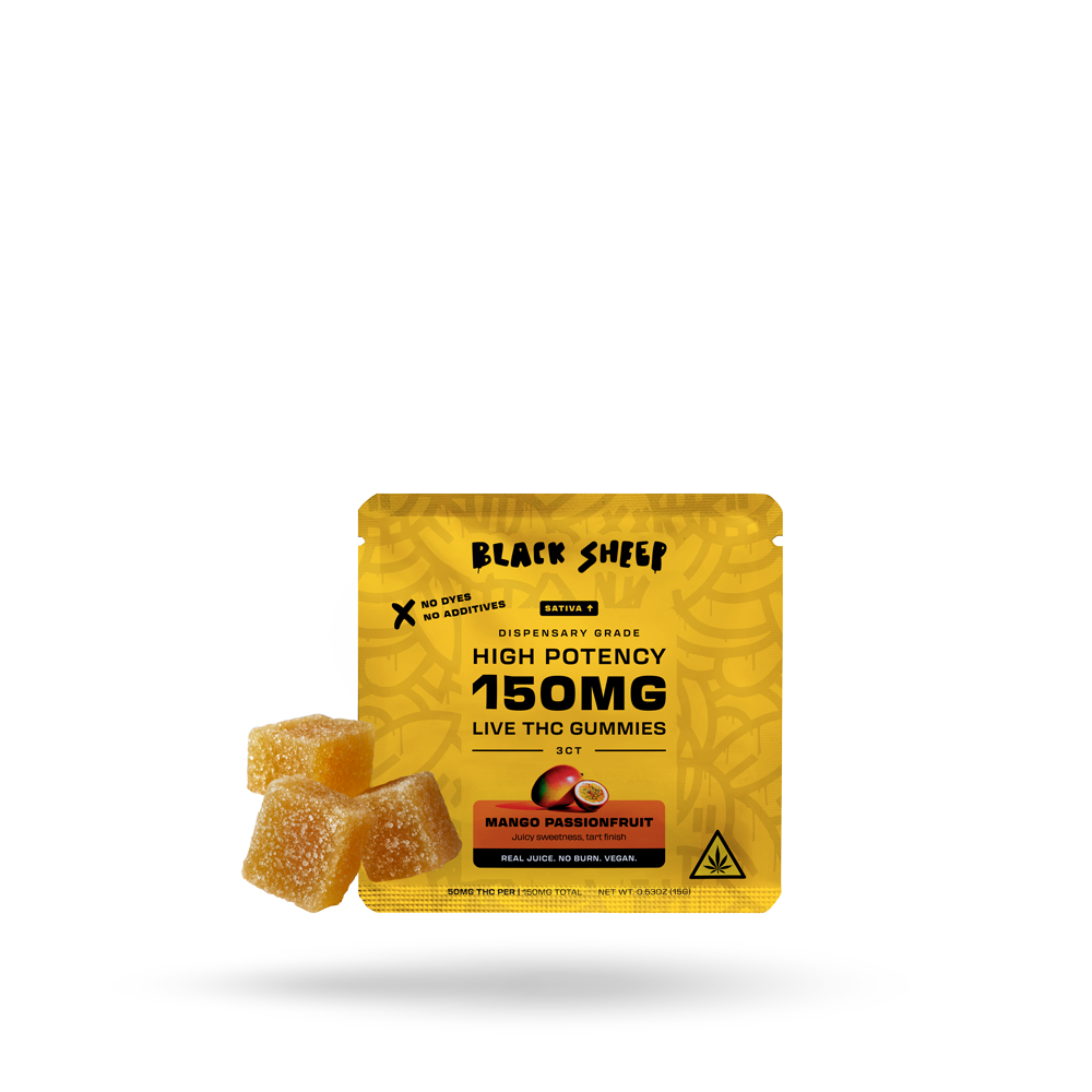 Modern Herb Co - Black Sheep - 150mg Live THC Gummies - 3pk - 24ct