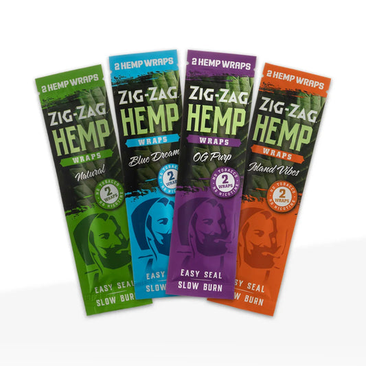 Zig Zag - Hemp Wraps - 2pk - 25ct