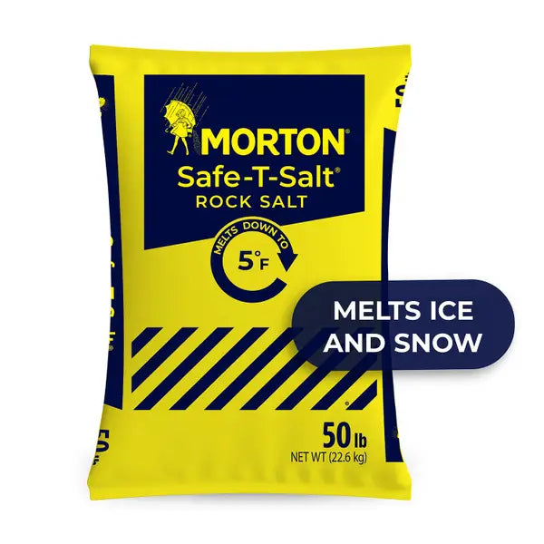 Morton - Safe-T-Salt - 50lb Bag Rock Salt