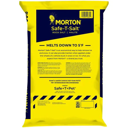Morton - Safe-T-Salt - 50lb Bag Rock Salt