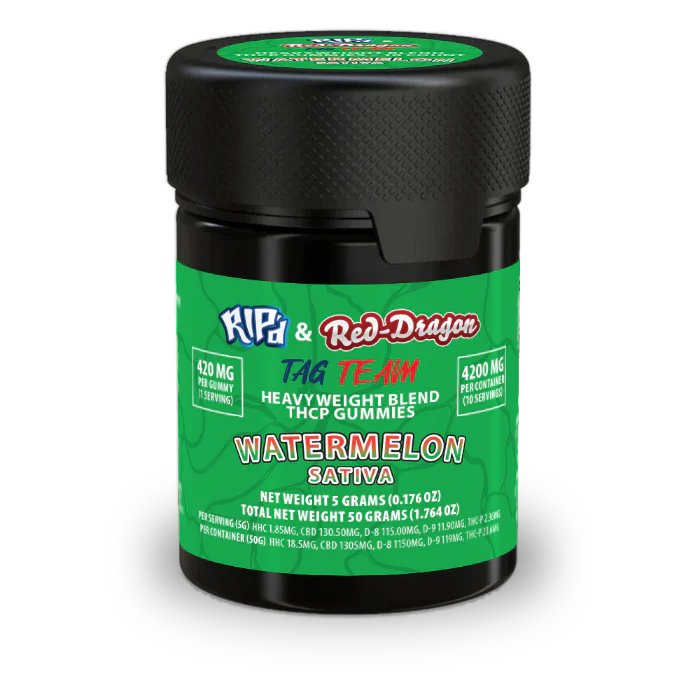 Rip'd & Red Dragon THC-P Gummies Watermelon - 10Ct