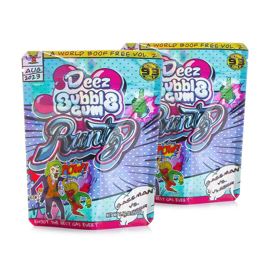 Mylar Bags - 3.5g - Designer Bubble Gum Runtz - 100ct [ CC030-176 ]