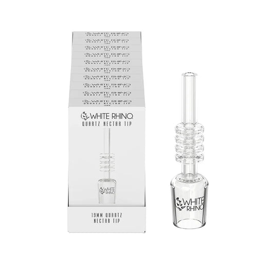 White Rhino - Nectar Collector Tip - 10ct - 19mm Quartz