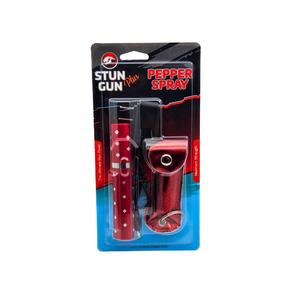 Stun Gun + Pepper Spray Lipstick - Assorted Colors