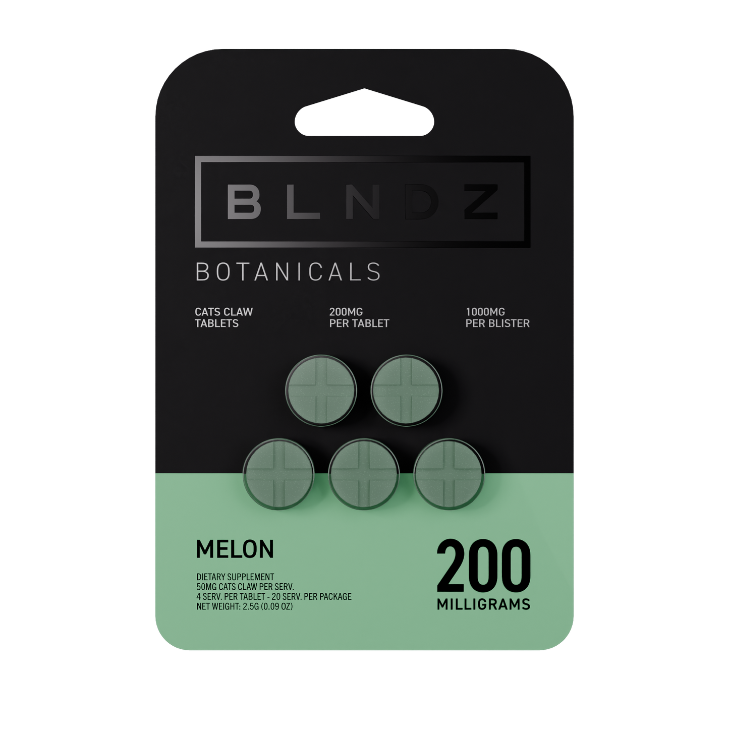 BLNDZ - 200mg Botanical Cat's Claw Extract Tabs - 5pk - 10ct