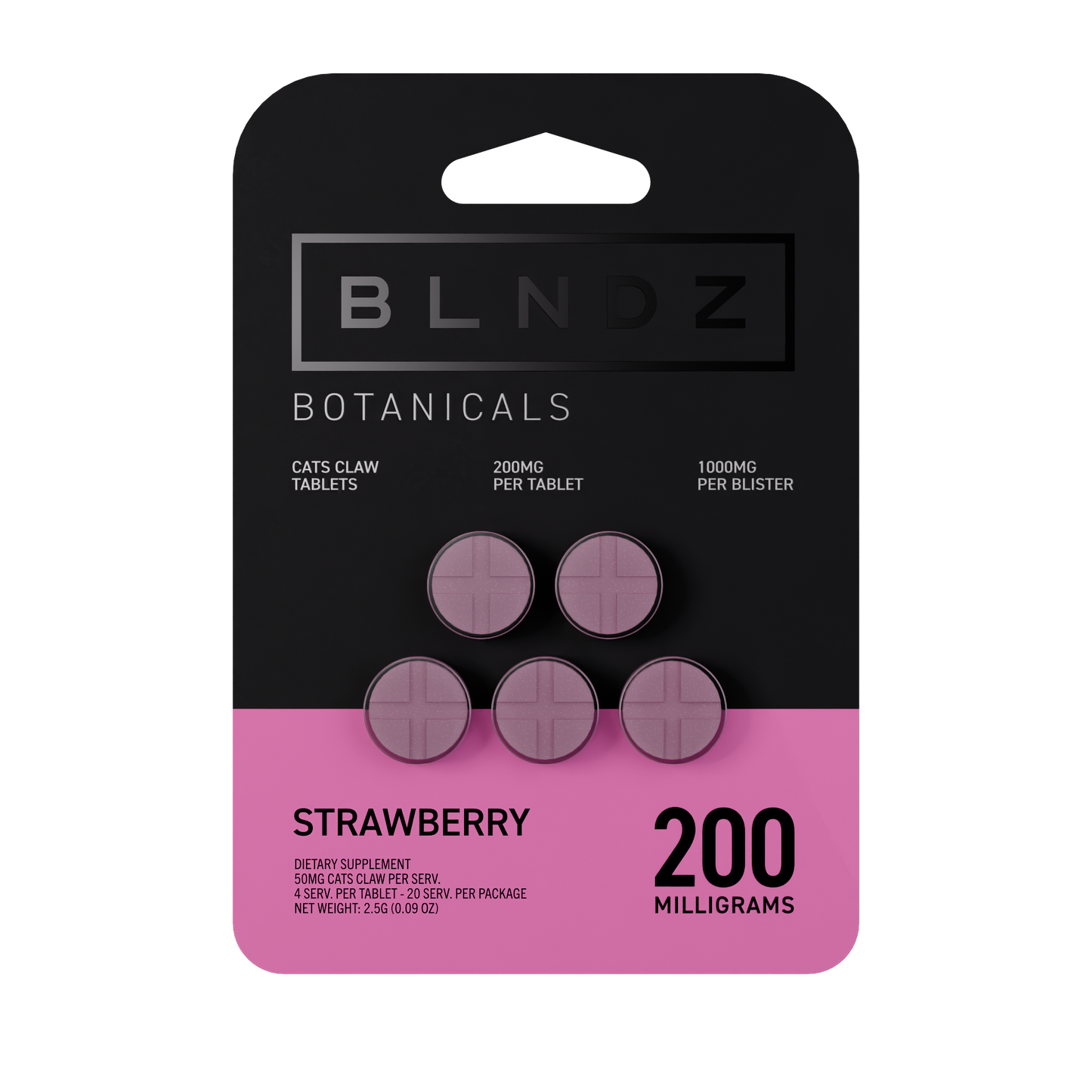 BLNDZ - 200mg Botanical Cat's Claw Extract Tabs - 5pk - 10ct