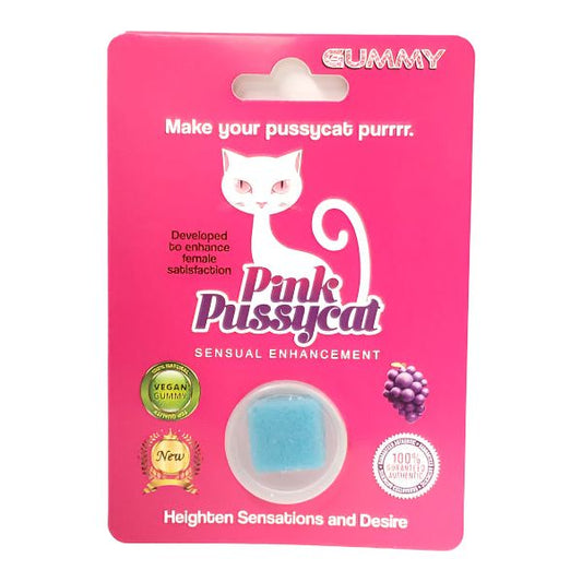 Pink Pussycat Sensual Enhancement - Gummies - Grape - 24ct