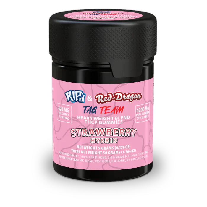 Rip'd & Red Dragon THC-P Gummies Strawberry - 10Ct