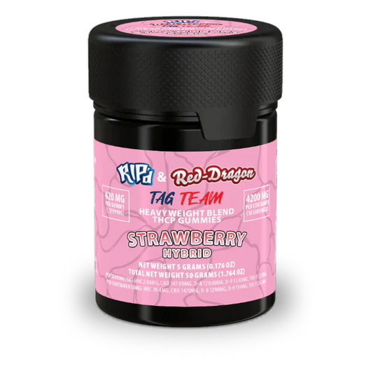 Rip'd & Red Dragon THC-P Gummies Strawberry - 10Ct