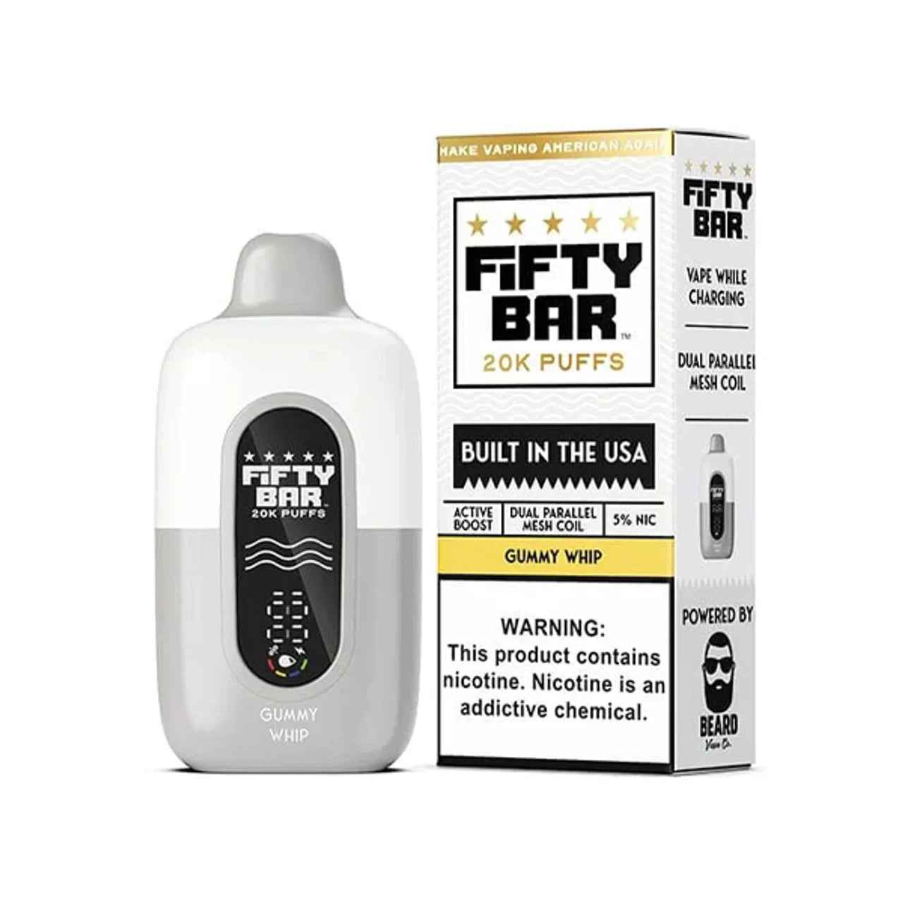 Fifty Bar White 20k - 18ml - 5ct