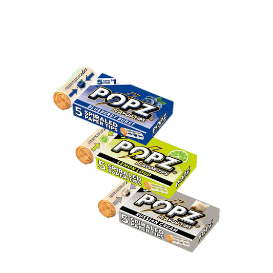Popz Hemp Flavored Tips - 5pk - 24ct