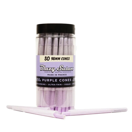 Blazy Susan - Cones - Purple - 98mm - 50ct Jar