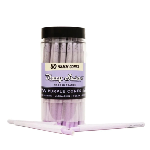 Blazy Susan - Cones - Purple - 98mm - 50ct Jar