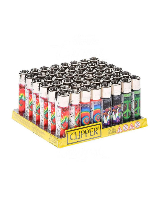 Clipper Lighter Display - Hippie 11 - 48ct