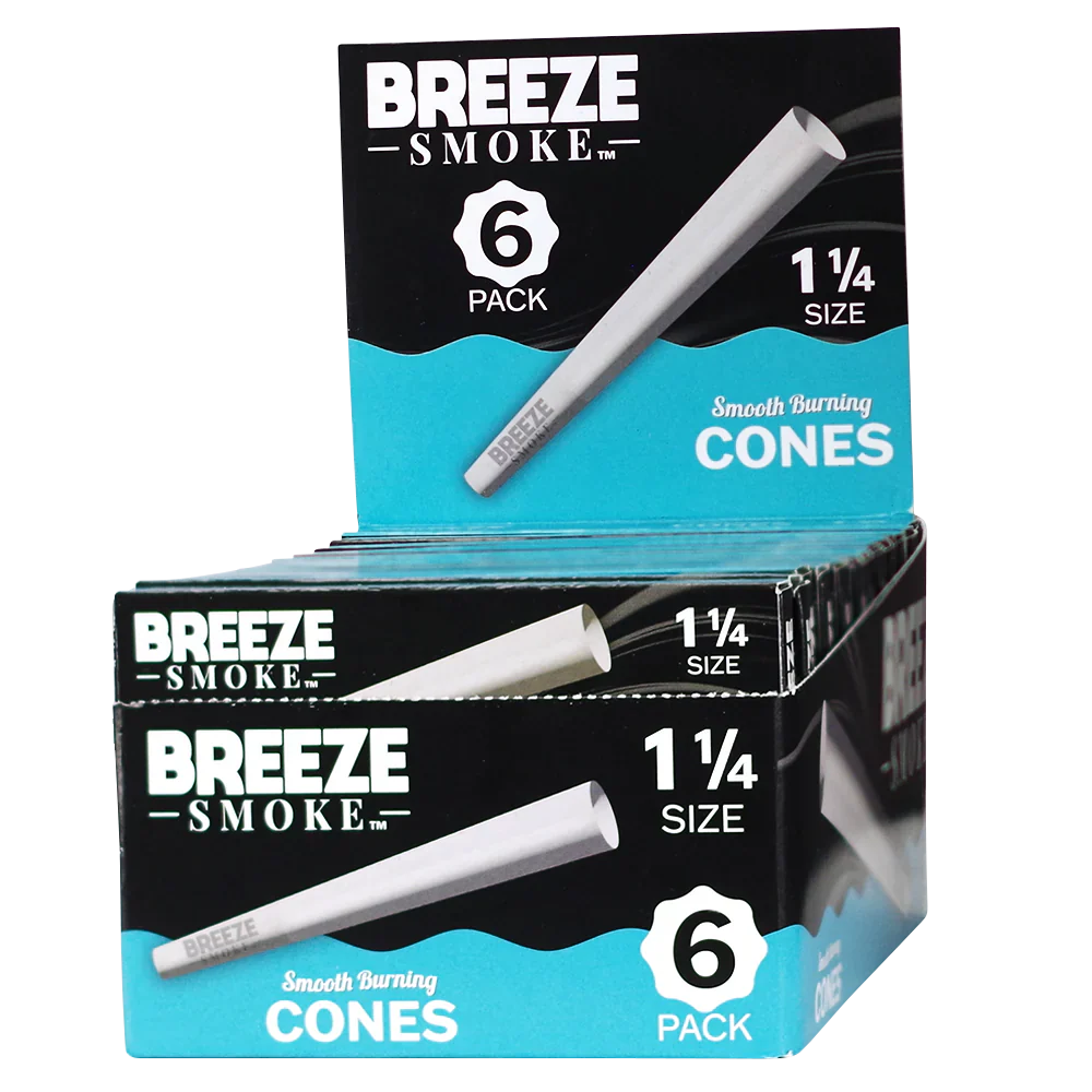 Breeze 1 1/4 Cones - 6pk - 18ct