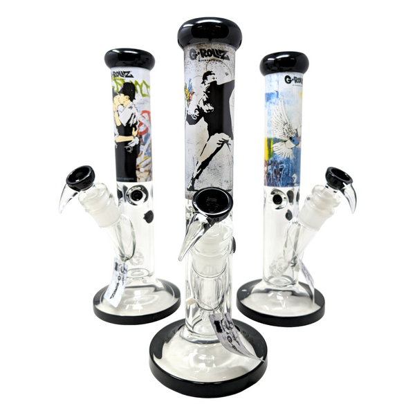13.5" G-Rollz Banksy's Straight Bong