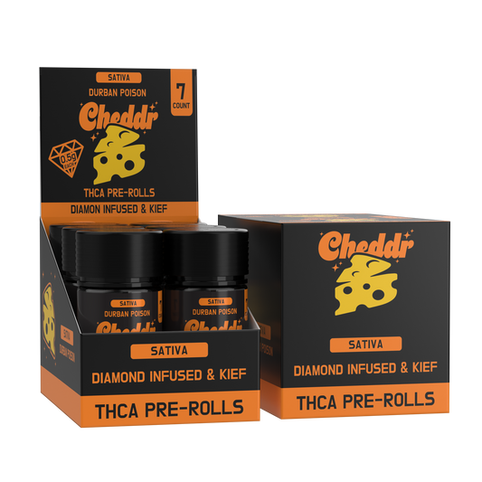 Cheddr .5g Diamond Infused & Kief Pre-Rolls | 7pk - 6ct