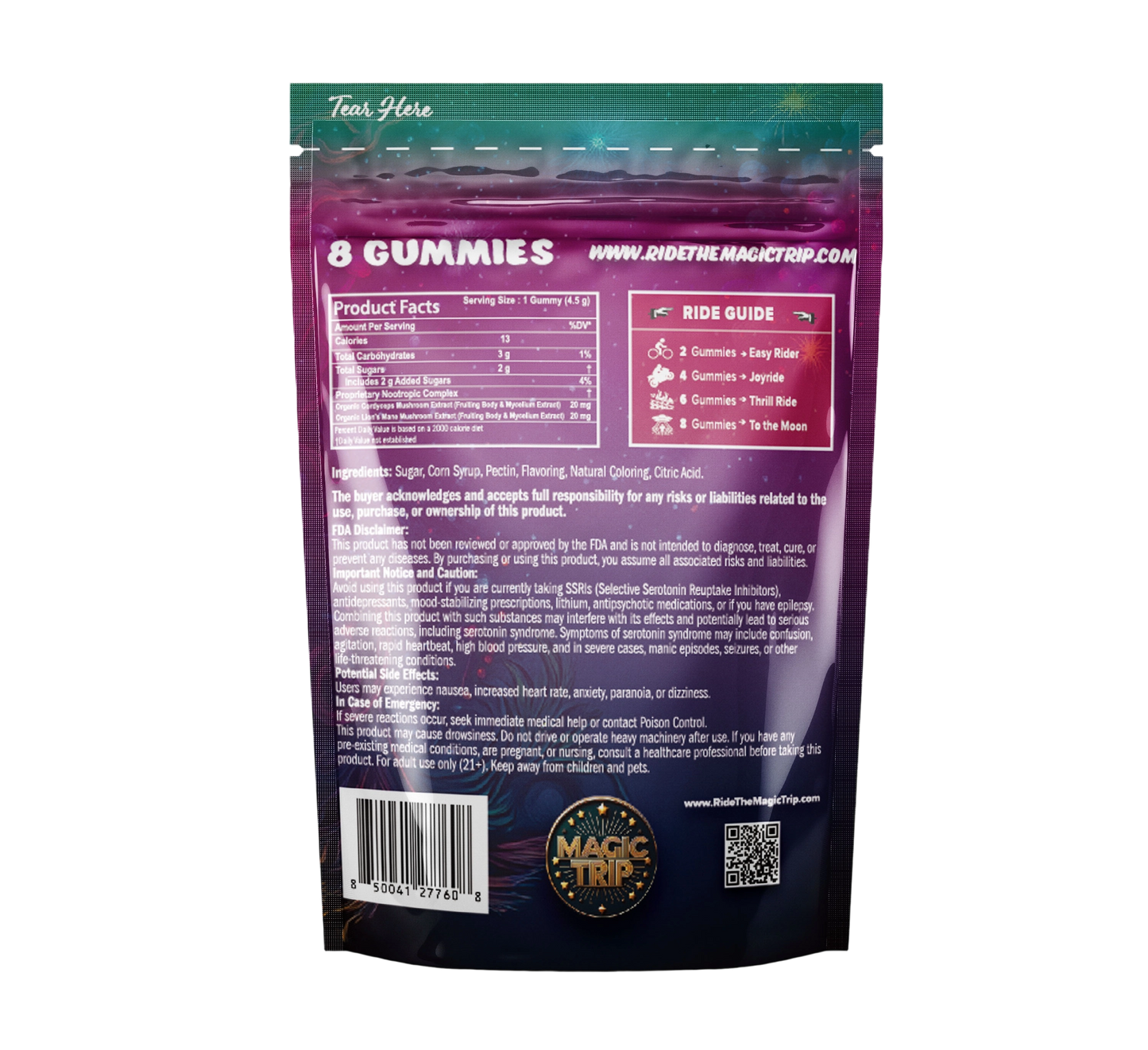 Magic Trip Mushroom Gummies - 8pk - 10ct