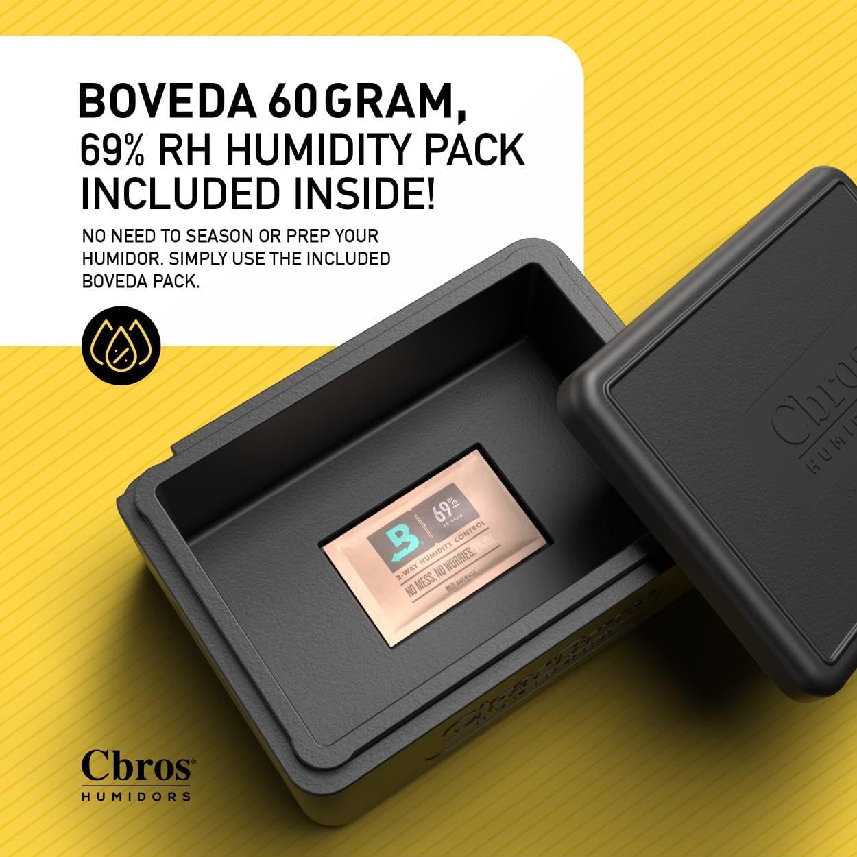Cigar Bros - Personal Humidor - 80ct