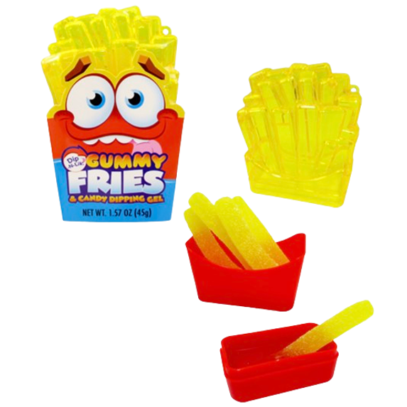 Gummy Fries Dip-N-Lik Candy - 12ct