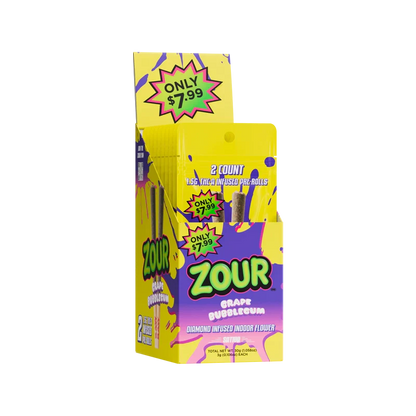 Zour Stash - 1.5G THCA Infused Pre-Rolls - 2pk - 10ct
