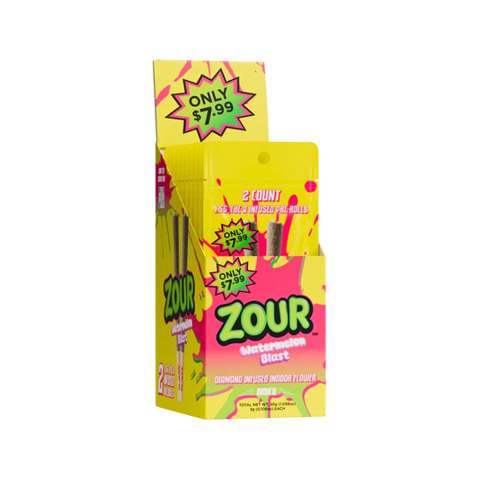 Zour Stash - 1.5G THCA Infused Pre-Rolls - 2pk - 10ct