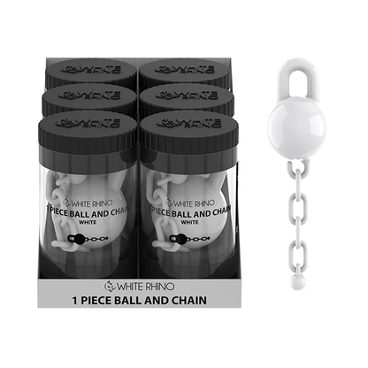 White Rhino - Terp Slurper - 6ct - 1-Piece Ball & Chain - Assorted Colors