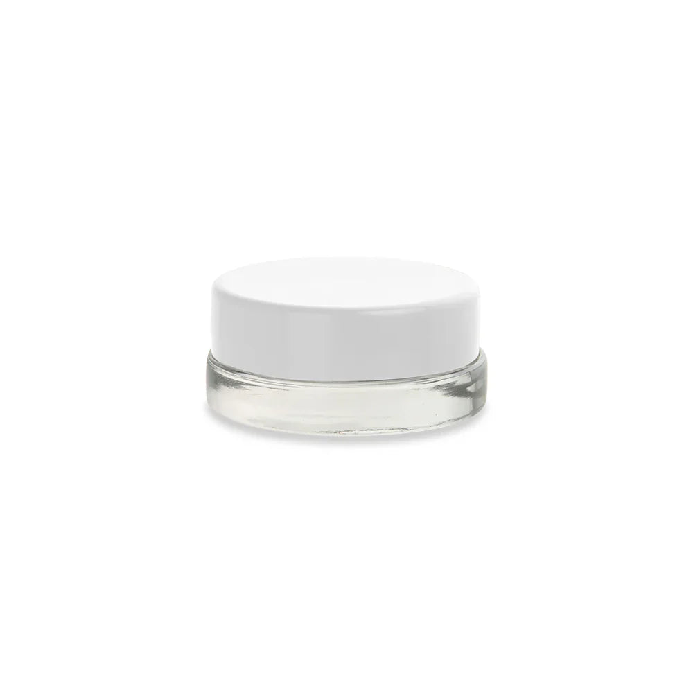 Loud Lock Glass Jars w/ Lid - White - 7ml - 450ct