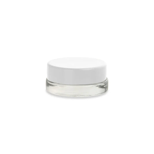 Loud Lock Glass Jars w/ Lid - White - 7ml - 450ct