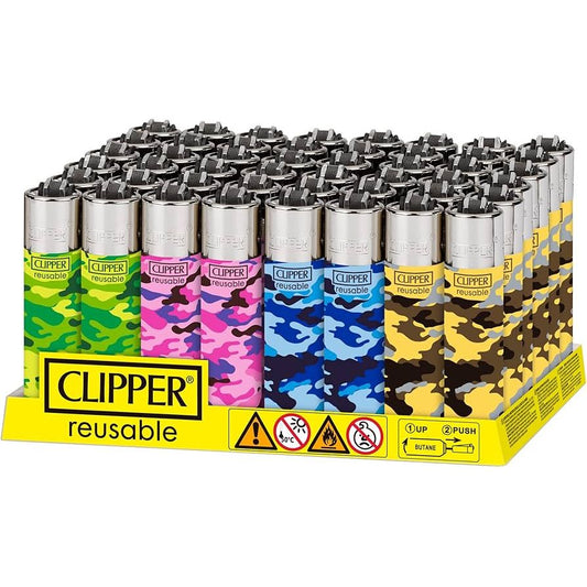 Clipper - Lighters - Camouflage - 48ct