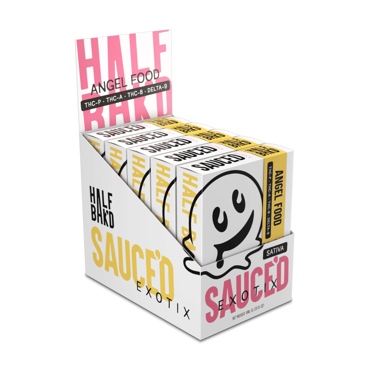 Half Bak'd - 4g Dispo - Sauce'd Exotix THC-P - 5ct Variety Pack